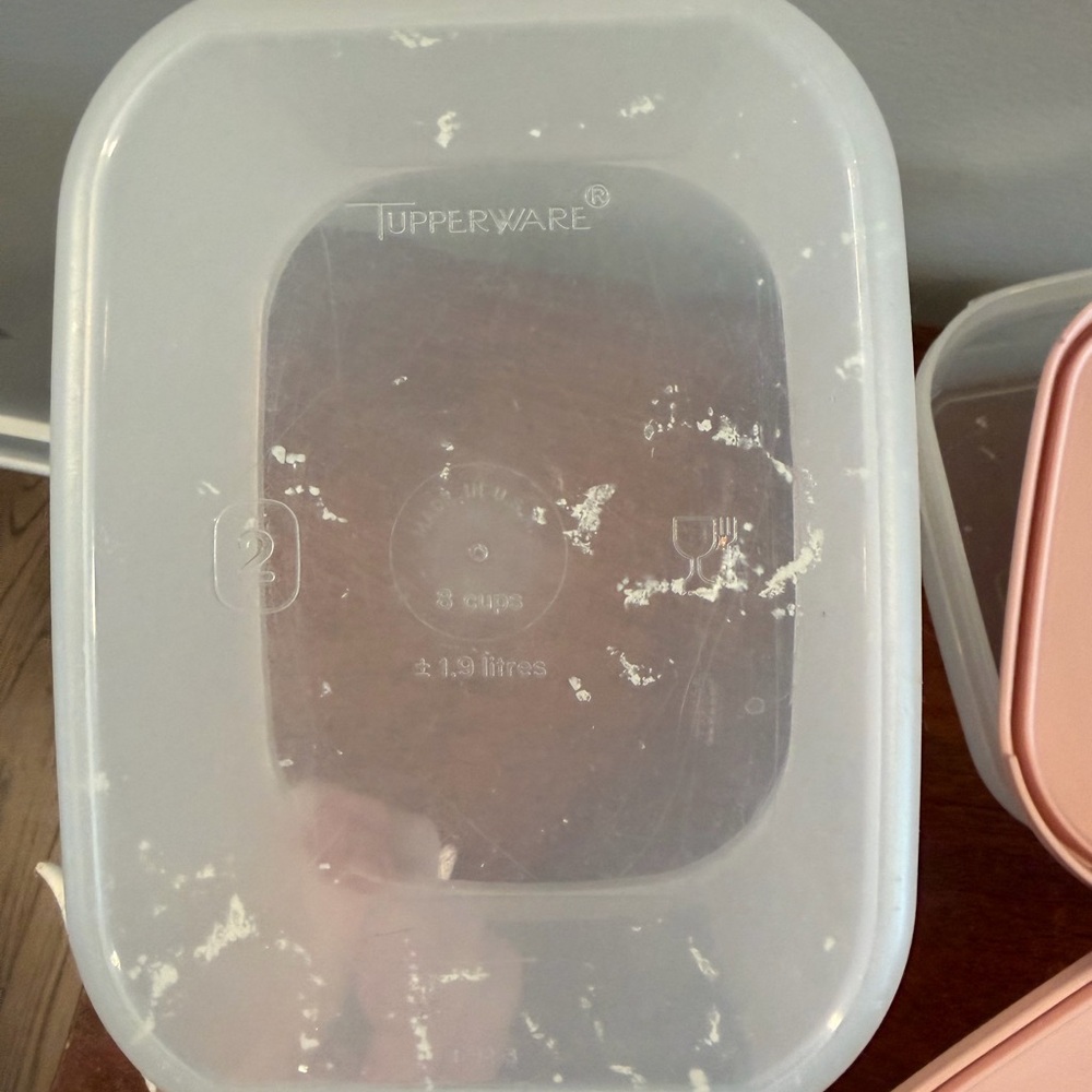Tupperware Modular Mate Mini Rectangulars #1 & 2 Pink - Picture 11 of 13